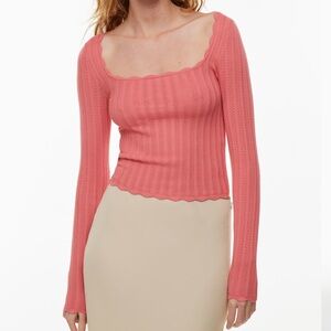 Wilfred Pink Knit Sweater